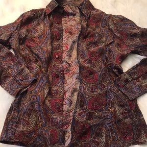 Multicolored zipper light weight jacket